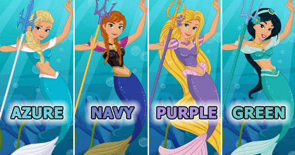 If You Were A Beautiful Mermaid, What Color Tail Would You Have?